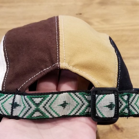 KAVU Hat Cap Strap Back Multi-Color Size M Adjustable Canvas Outdoor Hike USA - Picture 9 of 9